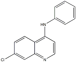 7-chloro-N-phenyl-4-quinolinamine 结构式