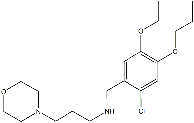 N-(2-chloro-5-ethoxy-4-propoxybenzyl)-N-[3-(4-morpholinyl)propyl]amine 结构式