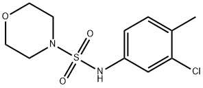 N-(3-chloro-4-methylphenyl)-4-morpholinesulfonamide 结构式