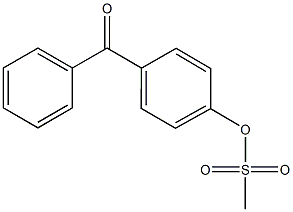 4-benzoylphenyl methanesulfonate 结构式