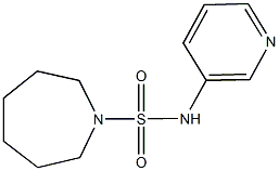 N-(3-pyridinyl)-1-azepanesulfonamide 结构式