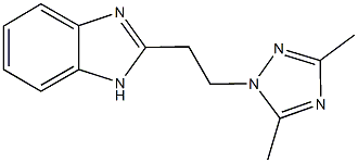 2-[2-(3,5-dimethyl-1H-1,2,4-triazol-1-yl)ethyl]-1H-benzimidazole 结构式