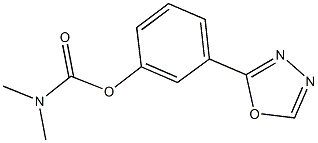 3-(1,3,4-oxadiazol-2-yl)phenyl dimethylcarbamate 结构式