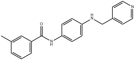 3-methyl-N-{4-[(4-pyridinylmethyl)amino]phenyl}benzamide 结构式