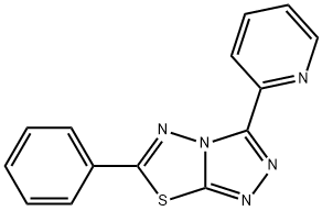 6-phenyl-3-(2-pyridinyl)[1,2,4]triazolo[3,4-b][1,3,4]thiadiazole 结构式