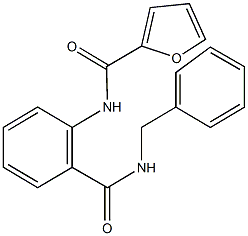 N-{2-[(benzylamino)carbonyl]phenyl}-2-furamide 结构式