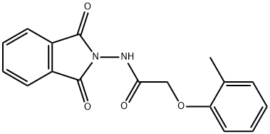 N-(1,3-dioxo-1,3-dihydro-2H-isoindol-2-yl)-2-(2-methylphenoxy)acetamide 结构式