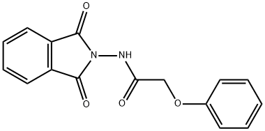 N-(1,3-dioxo-1,3-dihydro-2H-isoindol-2-yl)-2-phenoxyacetamide 结构式