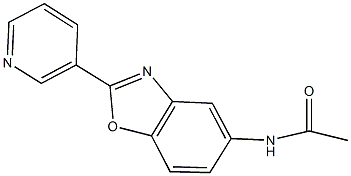 N-[2-(3-pyridinyl)-1,3-benzoxazol-5-yl]acetamide 结构式