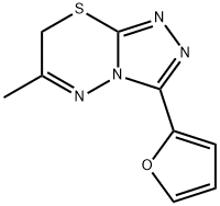 3-(2-furyl)-6-methyl-7H-[1,2,4]triazolo[3,4-b][1,3,4]thiadiazine 结构式