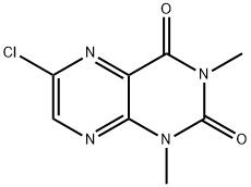 6-chloro-1,3-dimethyl-2,4(1H,3H)-pteridinedione 结构式