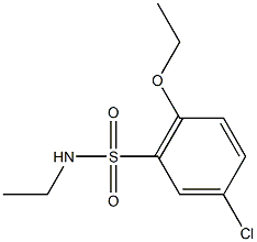 5-chloro-2-ethoxy-N-ethylbenzenesulfonamide 结构式