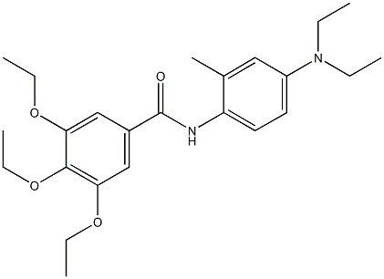 N-[4-(diethylamino)-2-methylphenyl]-3,4,5-triethoxybenzamide 结构式