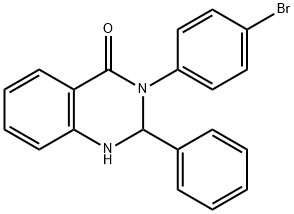 3-(4-bromophenyl)-2-phenyl-2,3-dihydro-4(1H)-quinazolinone 结构式