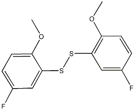 bis(5-fluoro-2-methoxyphenyl) disulfide 结构式
