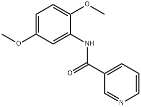 N-(2,5-dimethoxyphenyl)nicotinamide 结构式