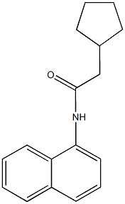 2-cyclopentyl-N-(1-naphthyl)acetamide 结构式