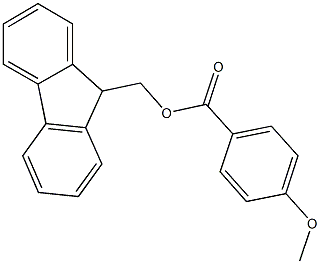 9H-fluoren-9-ylmethyl 4-methoxybenzoate 结构式