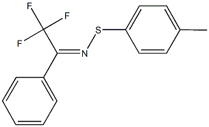 2,2,2-trifluoro-1-phenylethanone S-(4-methylphenyl)thioxime 结构式