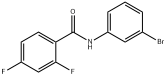 N-(3-bromophenyl)-2,4-difluorobenzamide 结构式