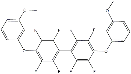 2,2',3,3',5,5',6,6'-octafluoro-4,4'-bis(3-methoxyphenoxy)-1,1'-biphenyl 结构式