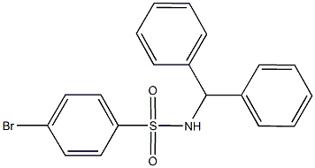 N-benzhydryl-4-bromobenzenesulfonamide 结构式