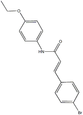 3-(4-bromophenyl)-N-(4-ethoxyphenyl)acrylamide 结构式