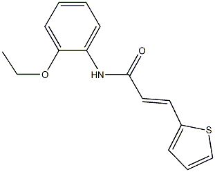 N-(2-ethoxyphenyl)-3-(2-thienyl)acrylamide 结构式