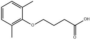 4-(2,6-二甲基苯氧基)丁酸 结构式
