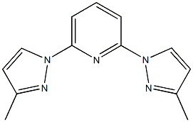 2,6-双(3-甲基-1H-吡唑-1-基)吡啶 结构式