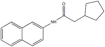 2-cyclopentyl-N-(2-naphthyl)acetamide 结构式