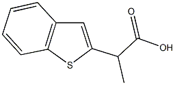 2-(1-苯并噻吩-2-基)丙酸 结构式