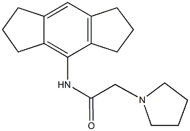 N-(1,2,3,5,6,7-hexahydro-s-indacen-4-yl)-2-(1-pyrrolidinyl)acetamide 结构式