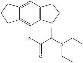 2-(diethylamino)-N-(1,2,3,5,6,7-hexahydro-s-indacen-4-yl)propanamide 结构式