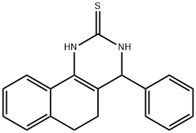 4-phenyl-3,4,5,6-tetrahydrobenzo[h]quinazoline-2(1H)-thione 结构式