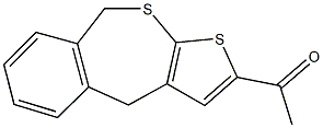 1-(4,9-dihydrothieno[2,3-c][2]benzothiepin-2-yl)ethanone 结构式