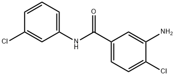 3-amino-4-chloro-N-(3-chlorophenyl)benzamide 结构式