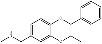 N-[4-(benzyloxy)-3-ethoxybenzyl]-N-methylamine 结构式