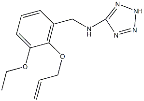 N-[2-(allyloxy)-3-ethoxybenzyl]-N-(2H-tetraazol-5-yl)amine 结构式