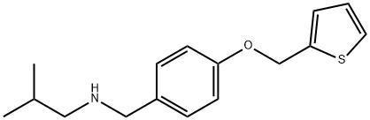 N-isobutyl-N-[4-(2-thienylmethoxy)benzyl]amine 结构式