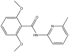 2,6-dimethoxy-N-(6-methyl-2-pyridinyl)benzamide 结构式