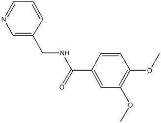 3,4-dimethoxy-N-(3-pyridinylmethyl)benzamide 结构式