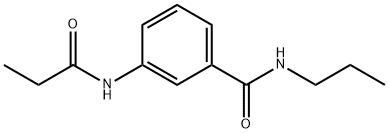 3-(propionylamino)-N-propylbenzamide 结构式