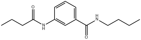 N-butyl-3-(butyrylamino)benzamide 结构式