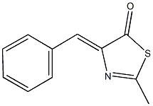 4-benzylidene-2-methyl-1,3-thiazol-5(4H)-one 结构式