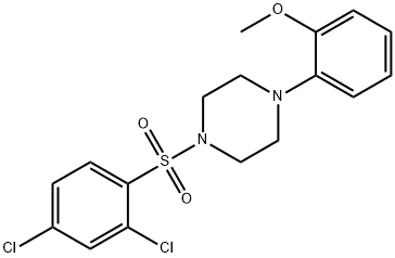 1-[(2,4-dichlorophenyl)sulfonyl]-4-(2-methoxyphenyl)piperazine 结构式
