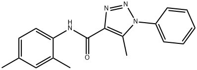 N-(2,4-dimethylphenyl)-5-methyl-1-phenyl-1H-1,2,3-triazole-4-carboxamide 结构式