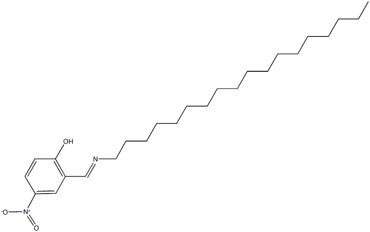 4-nitro-2-[(octadecylimino)methyl]phenol 结构式