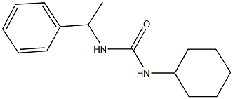 N-cyclohexyl-N'-(1-phenylethyl)urea 结构式