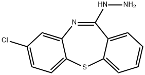 8-chloro-11-hydrazinodibenzo[b,f][1,4]thiazepine 结构式